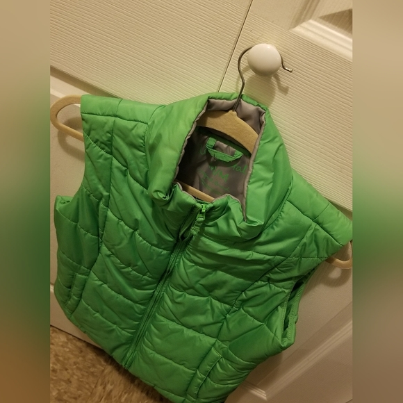 Aeropostle Puffer Light Green Vest, Medium - Picture 2 of 6
